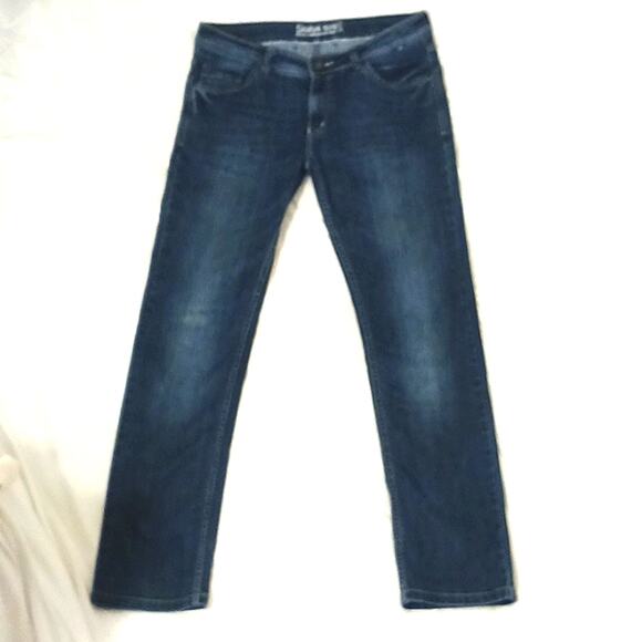 Status Quo Jeans Mens 36W x 43L SLIM FIT Dark Blue Washed Denim Legend for 98 - Picture 3 of 14